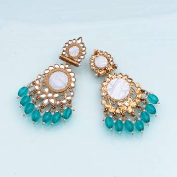 Kundan type zumka earring for girls 2