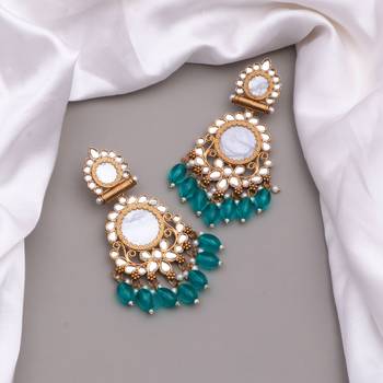 Kundan type zumka earring for girls 3