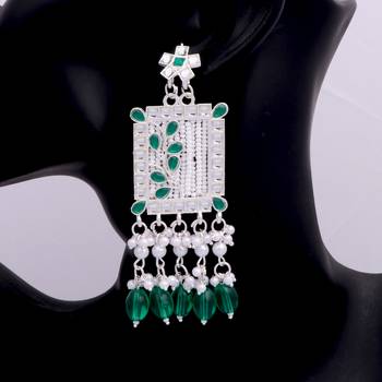 Kundan type zumka earring for girls 3