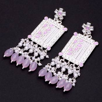 Kundan type zumka earring for girls 1