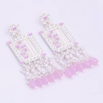 Kundan type zumka earring for girls 2