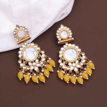 Kundan type zumka earring for girls 5