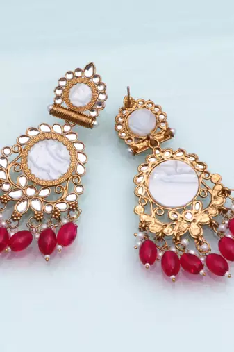 Kundan type zumka earring for girls