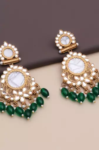 Kundan type zumka earring for girls