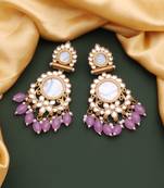 Kundan type zumka earring for girls