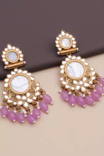 Kundan type zumka earring for girls