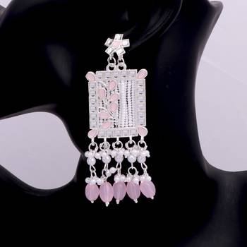 Kundan type zumka earring for girls 3