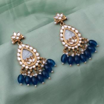 Kundan type zumka earring for girls 2