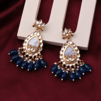 Kundan type zumka earring for girls 3