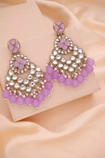 Kundan type zumka earring for girls