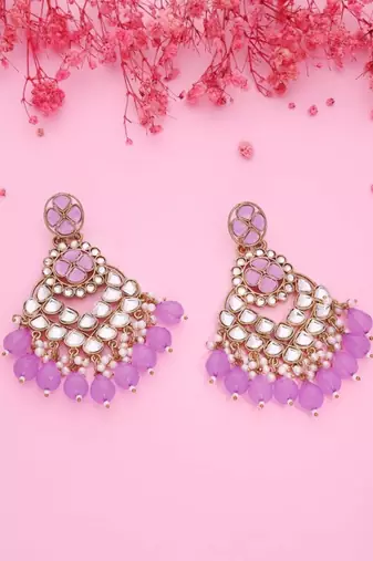 Kundan type zumka earring for girls