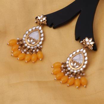 Kundan type zumka earring for girls 3