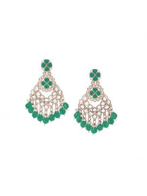 Kundan type zumka earring for girls 5