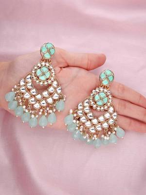 Kundan type zumka earring for girls 2