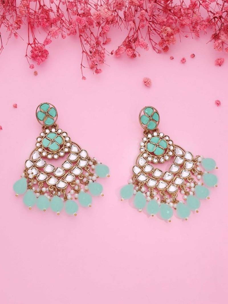 Kundan type zumka earring for girls