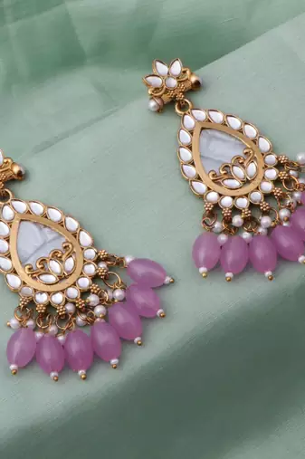 Kundan type zumka earring for girls