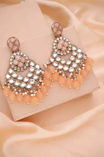 Kundan type zumka earring for girls