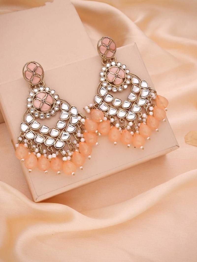 Kundan type zumka earring for girls