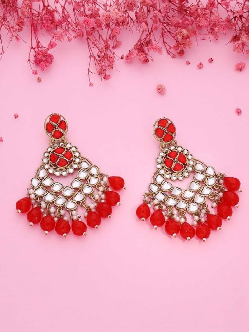 Kundan type zumka earring for girls