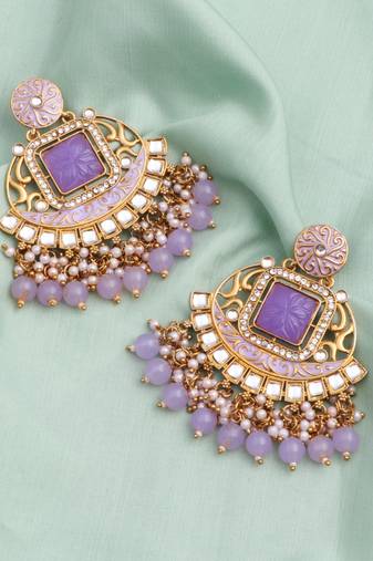 Kundan type zumka earring for girls