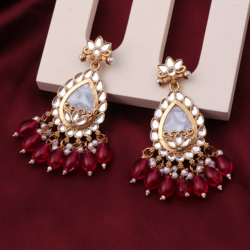 Kundan type zumka earring for girls