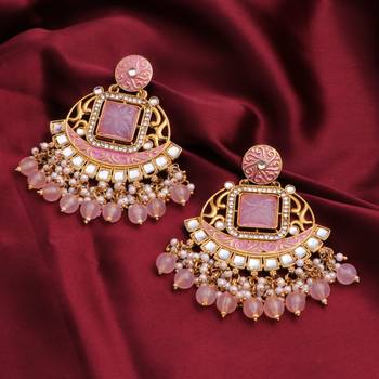 Kundan type zumka earring for girls 2