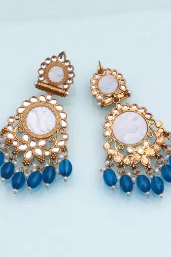 Kundan type zumka earring for girls