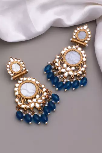 Kundan type zumka earring for girls