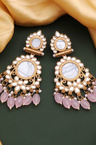 Kundan type zumka earring for girls