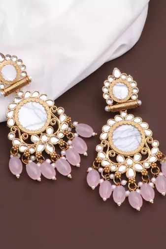 Kundan type zumka earring for girls