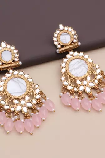 Kundan type zumka earring for girls