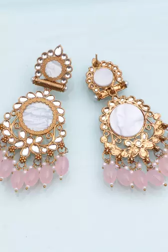 Kundan type zumka earring for girls