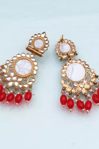 Kundan type zumka earring for girls