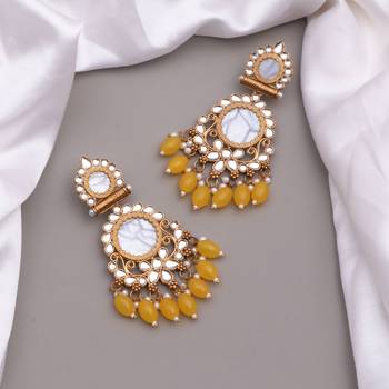 Kundan type zumka earring for girls 3