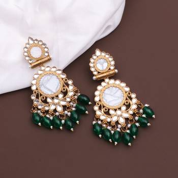 Kundan type zumka earring for girls 2