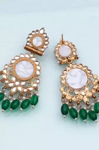 Kundan type zumka earring for girls