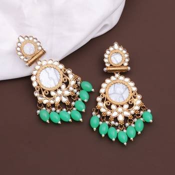 Kundan type zumka earring for girls 2