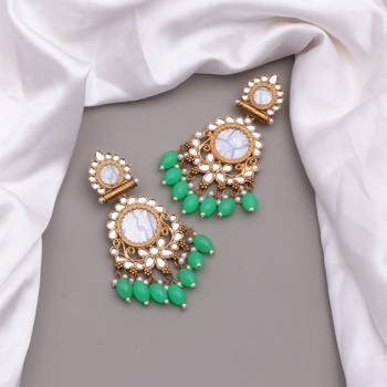 Kundan type zumka earring for girls 5