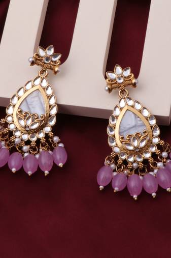 Kundan type zumka earring for girls