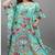 Multicolor digital printed stone work polyester crepe kaftan full- stitched - free size 