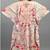 Multicolor digital printed stone work polyester crepe kaftan full- stitched - free size 