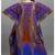 Multicolor digital printed stone work polyester crepe kaftan full- stitched - free size 
