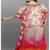 Multicolor digital printed stone work polyester crepe kaftan full- stitched - free size 