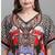 Multicolor digital printed stone work polyester crepe kaftan full- stitched - free size 