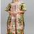 Multicolor digital printed stone work polyester crepe kaftan full- stitched - free size 