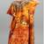 Multicolor digital printed stone work polyester crepe kaftan full- stitched - free size 