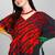 Multicolor digital printed stone work polyester crepe kaftan full- stitched - free size 