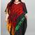 Multicolor digital printed stone work polyester crepe kaftan full- stitched - free size 