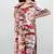 Multicolor digital printed stone work polyester crepe kaftan full- stitched - free size 