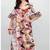 Multicolor digital printed stone work polyester crepe kaftan full- stitched - free size 